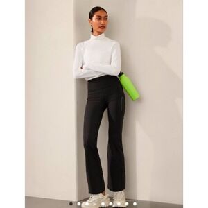 ATHLETA Rainier Bootcut Pant Legging  | Black XS  #467899 NWOT Fleece Lined $119